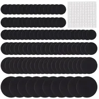 100Pcs 4 Style Acrylic Flat Round Action Figure Display Bases