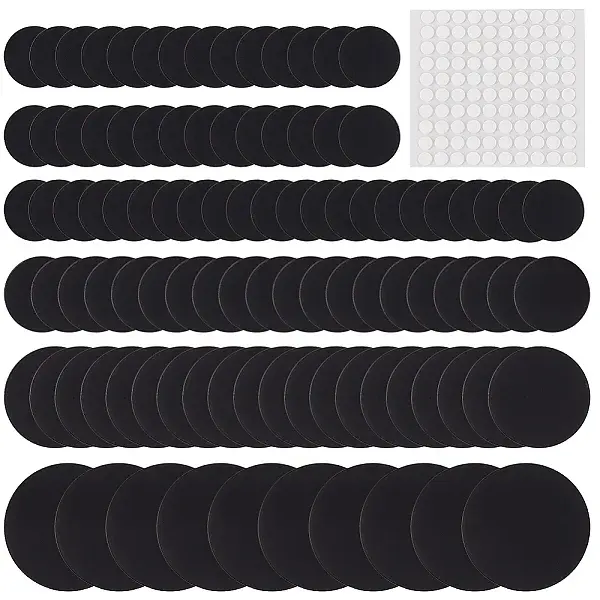 100Pcs 4 Style Acrylic Flat Round Action Figure Display Bases