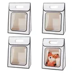 Folding Paper Gift Bags with Window