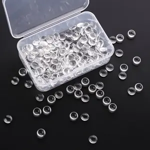 200Pcs Transparent Glass Cabochons
