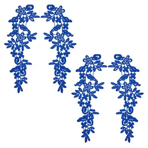 Flower Polyester Embroidery Lace Ornament Accessories