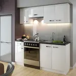 Kuchyňská linka Arosa 180  bílá lesklá