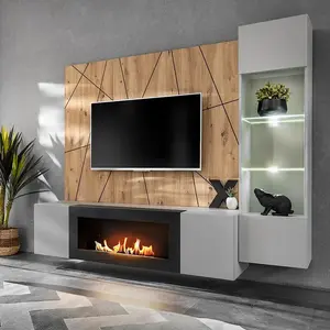 Obývacia stena Xari Pgas Xr G-K Perla Gray/Artisan