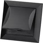 Jednoduchá  zásuvka IP44 POLA čierna 33209