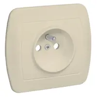 AGZ1e Zásuvka jednotlivá z/u béžová