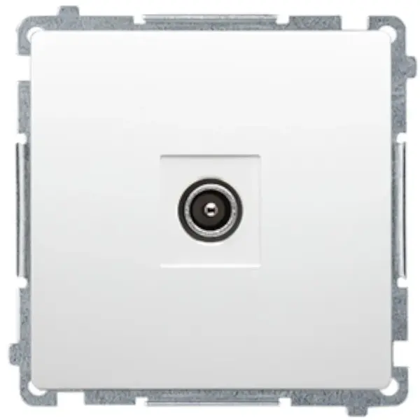 B BMAK3.01/11 Anténna zásuvka jednonásobná koncová biela