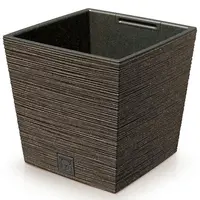 Kvetináč Furu štvorec Low Eco Wood 240 – káva eco