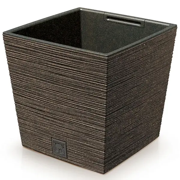 Kvetináč Furu štvorec Low Eco Wood 240 – káva eco