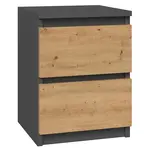 Noční stolek Malwa M2 antracit/artisan