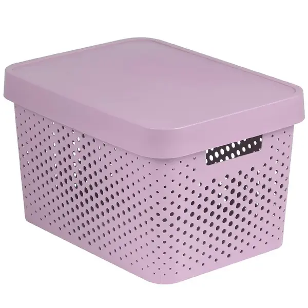 Box s víkem infinity 17l 229152 růžový