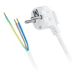 Flexo šňůra 3x1 mm2 délka 2 m bílá