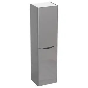 Vysoká skrinka do kúpeľne Austin sivá