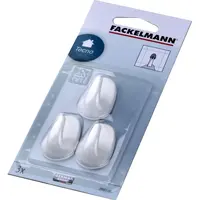 Háčiky biele 4 cm, 3 ks 20601