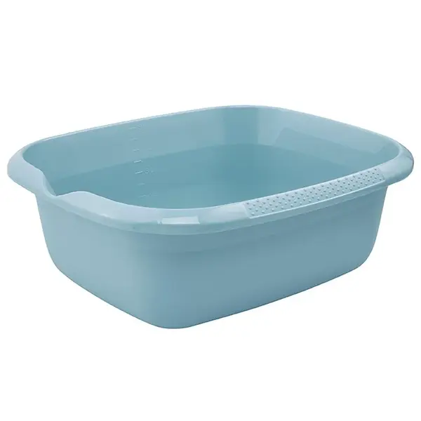 Obdĺžniková misa s výlevkou modrá 38x32x14 9l 680