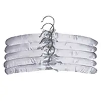 Vespero Saténové vešiaky, svetlosivé, 5 ks