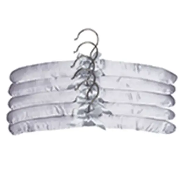 Vespero Saténové vešiaky, svetlosivé, 5 ks