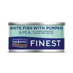 Fish4Dogs Konzerva pro psy Finest bílá ryba s dýní a hráškem 85 g