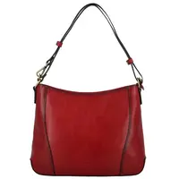 Dámska kožená kabelka na rameno vínová - Katana Sheilla