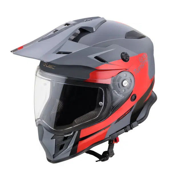Moto přilba W-TEC V331 PR Graphic Red-Grey XS (53-54)