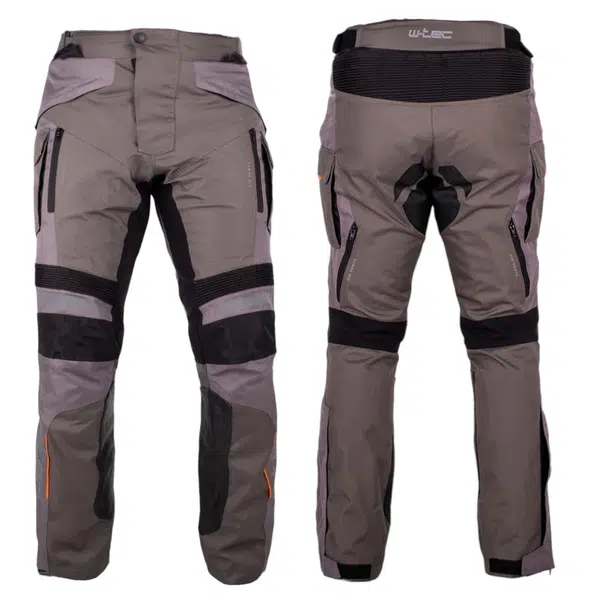 Moto kalhoty W-TEC Smackton šedo-oranžová XXL