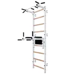 Žebřiny s hrazdou a bradly BenchK 722W 240x67 cm