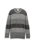 TOM TAILOR DENIM Sveter  sivá / antracitová / grafitová