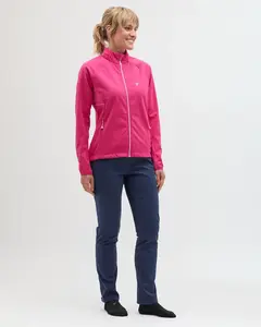 Dámský softshellový běžkařský set silvini cassiana růžová/modrá m