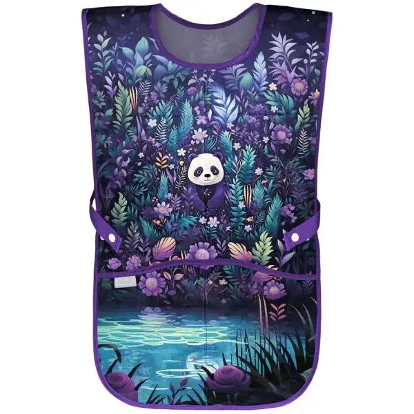 BAAGL JUNGLE PANDA Detská zástera, fialová, veľkosť