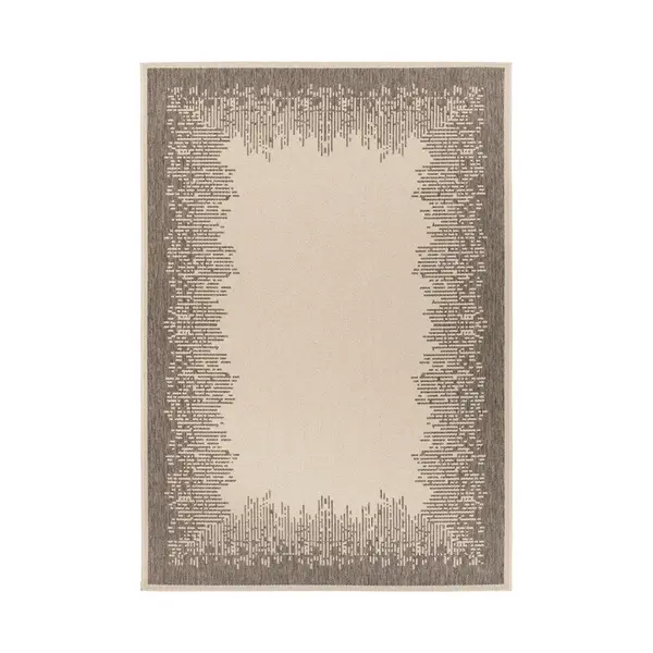 KOBEREC TKANÝ NA PLOCHO, 160/230 cm, hnědá, krémová