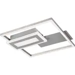 Reality Stropné LED svietidlo Spiro, 22W, 3000K, 2500lm, matný nikel, 33 x 30 cm