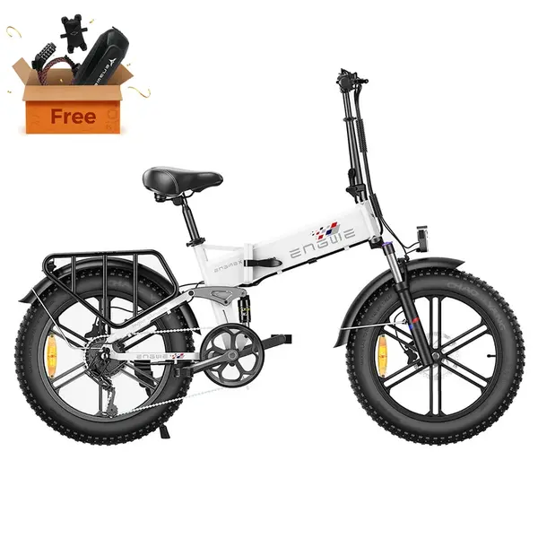 ENGWE X Electric Bike 20 Inch 25Km/h 48V 13AH Battery 250W Motor White