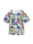 Next Tričko 'Sonic'  modrá / červená / čierna / prírodná biela