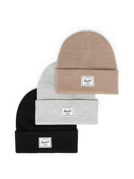 Herschel Čiapky 'Elmer'  kapučíno / sivá melírovaná / čierna