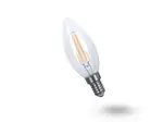 Žárovka LED E14 5W C35 bílá teplá filamentová svíčka GETI
