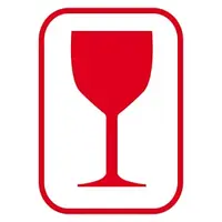 Výstražné etikety 74x105mm, SKLO