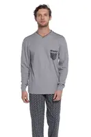 Pánské pyžamo OLIVER 3XL Šedá