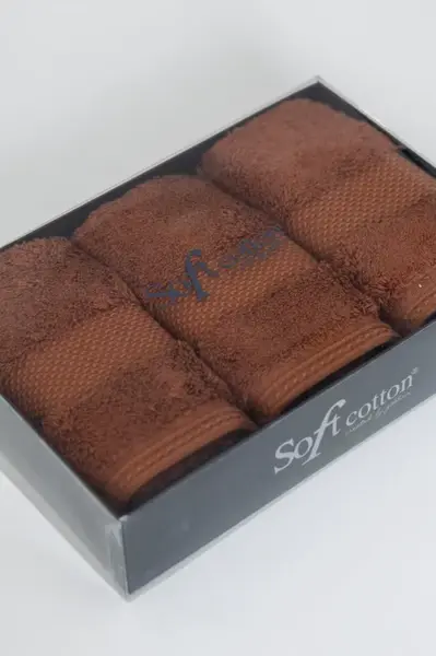 Dárková sada malých modalových ručníků DELUXE, 3 ks Skořicová