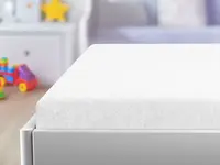 Froté prostěradlo do dětské postýlky bílé 60x120 cm