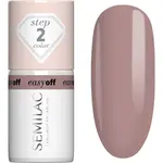 Semilac Easy Off Step 2 gelový lak na nehty s použitím UV/LED lampy odstín Mocha Cream 7 ml