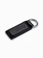 Ombre Men's key ring with snap hook - black