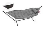 Houpací síť headdemock superb vč. polštáře a černé konstrukce, více variant - Fatboy Barva: rock grey