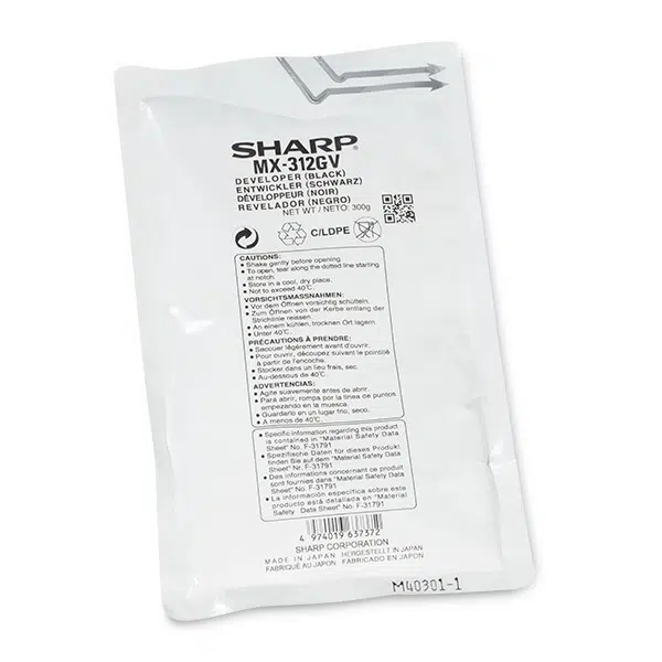 Sharp MX312GV černý (black) originální developer