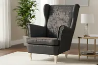 Křeslo Bresso - látka Mafera látka: Mafera 36 - černá