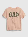 Oranžové chlapčenské bavlnené tričko s logom GAP