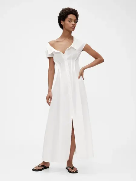 GAP Dámské Košilové popelínové maxi šaty GapStudio by Zac Posen 783342-00 Velikost: 4