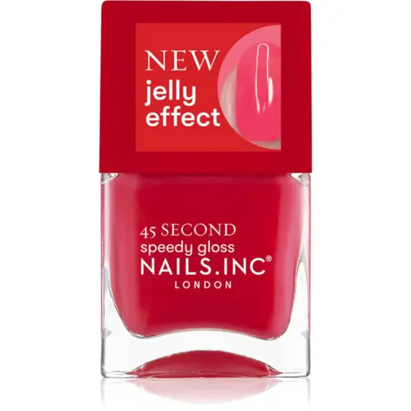 Nails Inc. 45 Second Speedy Gloss rýchloschnúci lak na nechty odtieň Aria 14 ml