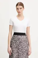 Bavlněné tričko Joop! dámské, bílá barva, 30049368