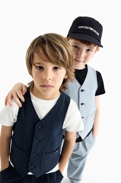 Bavlněná baseballová čepice Emporio Armani