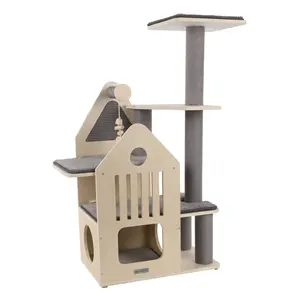 Flamingo škrabací strom Kaisa Grey & Beige | Škrabadla pro kočky