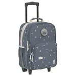 Detský kufor na kolieskach - Happy Prints midnight blue